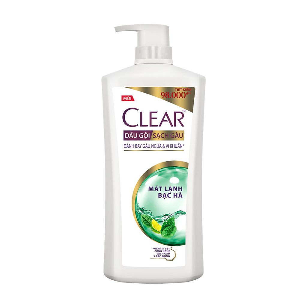 CLEAR Dầu Gội Mát Lạnh Bạc Hà