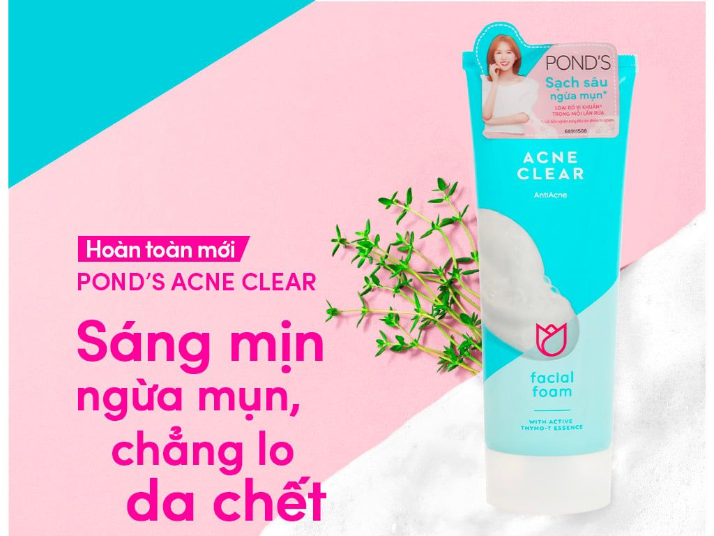 POND'S Sữa Rửa Mặt Ngừa Mụn 50g