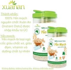 Yến Mạch Xuân An nguyên chất ăn liền 800gr dạng hũ