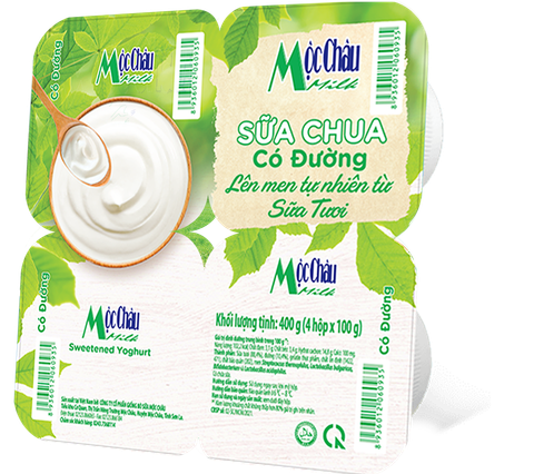 Sữa Chua Ăn Mộc Châu Milk có đường 100g
