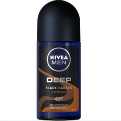 Lăn Ngăn Mùi NIVEA MEN Deep Than Đen Hương Espresso 50 ml - 85366