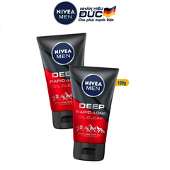 Sữa Rửa Mặt NIVEA MEN Deep Muối Himalaya Ngừa Mụn Sáng Da (100 g) - 88521
