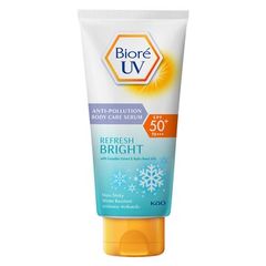 Serum Chống Nắng Dưỡng Thể Bioré - Sáng Mịn Mát Lạnh 150ml (Xanh bạc hà)