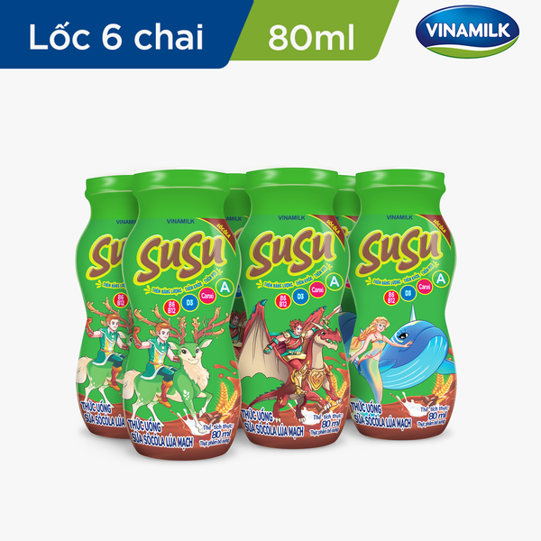 TU Sữa Sôcôla Lúa Mạch VNM Susu chai 80ml