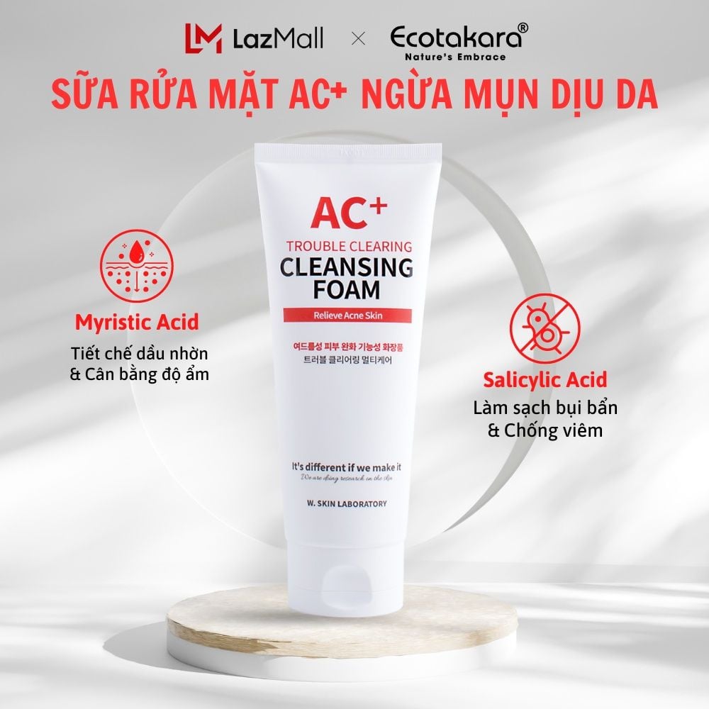 Sữa rửa mặt cho da mụn - AC+ TROUBLE CLEARING CLEANSING FORM (150ml)