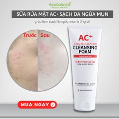 Sữa rửa mặt cho da mụn - AC+ TROUBLE CLEARING CLEANSING FORM (150ml)