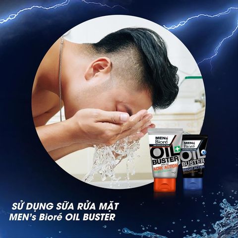 Sữa Rửa Mặt Bioré Cho Nam Sạch Nhờn Giảm Mụn 100g