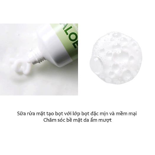 Sữa rửa mặt chiết xuất thiên nhiên Dịu nhẹ sạch dầu nhờn Tenzero Balancing Foarm Cleanser Aloe 100ml