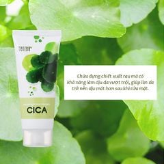 Sữa rửa mặt tạo bọt Rau má Lành tính, Sạch mụn Tenzero Balancing Foam Cleanser Cica 100ml