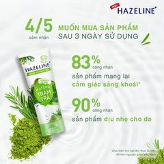 Sữa Rửa Mặt Hazeline Ngừa Mụn Dịu Nhẹ Matcha Tràm Trà 100g