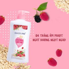 HAZELINE Sữa Tắm Sáng Da Dưỡng Ẩm Yến Mạch Dâu Tằm (Hồng) 800G