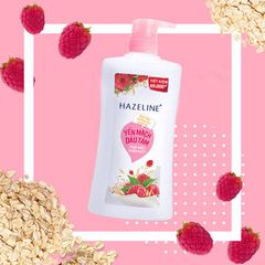 HAZELINE Sữa Tắm Sáng Da Dưỡng Ẩm Yến Mạch Dâu Tằm (Hồng) 800G