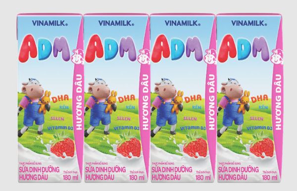 Sữa Dinh Dưỡng hương dâu Vinamilk ADM 180ml