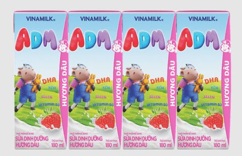 Sữa Dinh Dưỡng hương dâu Vinamilk ADM 180ml