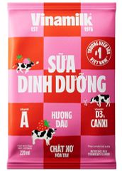 Sữa Dinh Dưỡng hương dâu Vinamilk F220ml