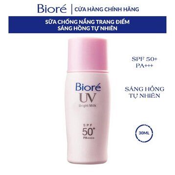Sữa Chống Nắng Bioré Sáng Hồng Tự Nhiên SPF50+/PA+++ 30ml