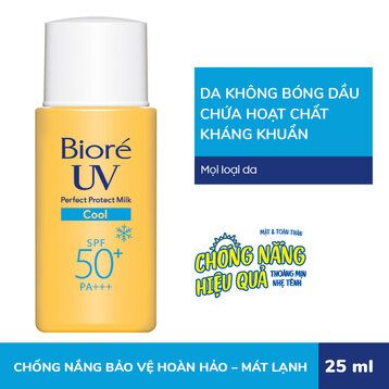Sữa Chống Nắng Bioré Bảo Vệ Hoàn Hảo - Mát Lạnh 25ml