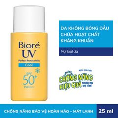 Sữa Chống Nắng Bioré Bảo Vệ Hoàn Hảo - Mát Lạnh 25ml