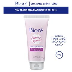 Sữa Rửa Mặt Tẩy Trang 3 Trong 1 Dưỡng Ẩm Mịn Da Biore 100Gr