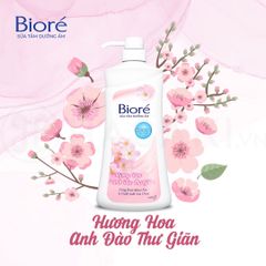 Sữa Tắm Dưỡng Ẩm Bioré Hương Hoa Anh Đào Thư Giãn 530g