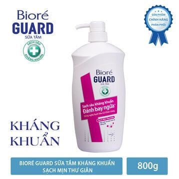 SỮA TẮM KHÁNG KHUẨN - SẠCH MỊN THƯ GIÃN - HỒNG 800ml