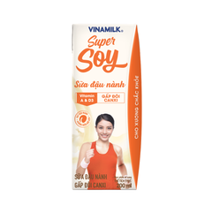Sữa Đậu Nành Vinamilk Super Soy Gấp Đôi Canxi TP200ml