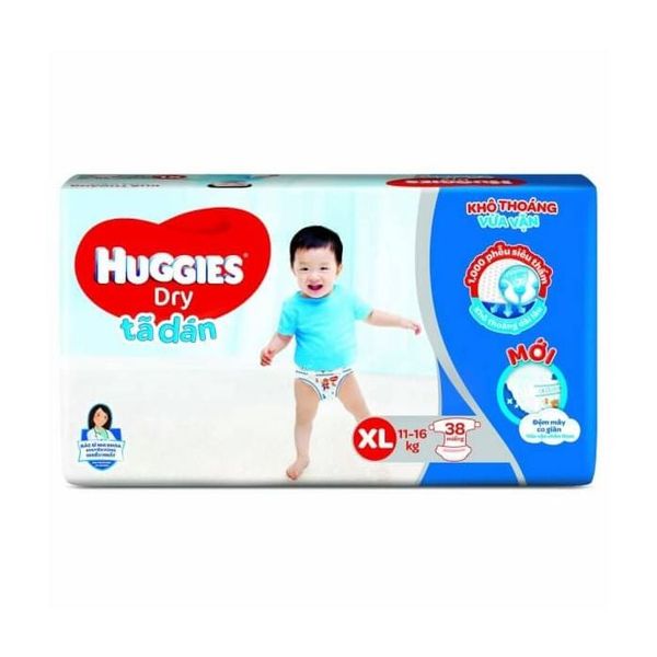 Tã dán Huggies cỡ XL 38 miếng