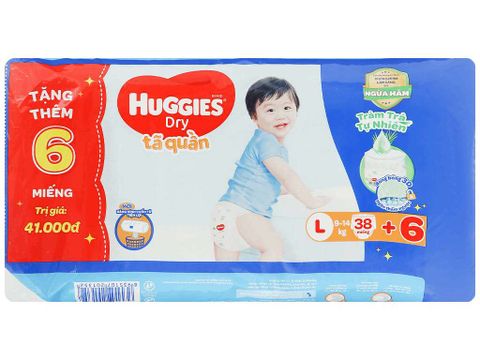 Tã quần Huggies Skin Care cỡ L (38M + 6 M Tã quần L)