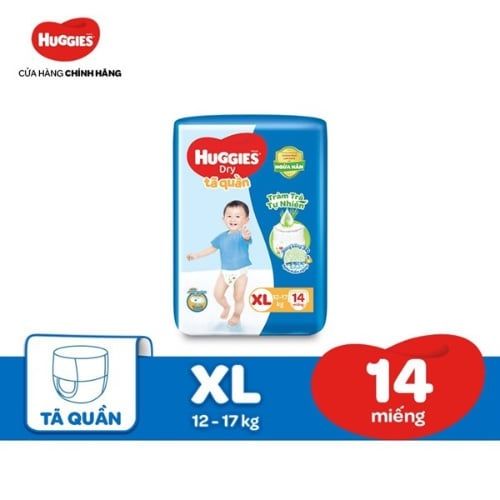 Tã quần Huggies cỡ XL 14 miếng cho bé từ 12-17kg
