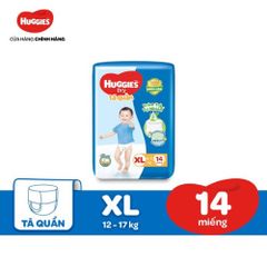 Tã quần Huggies cỡ XL 14 miếng cho bé từ 12-17kg