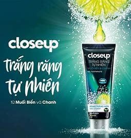 CLOSEUP Kem đánh răng Detox Trắng răng Than hoạt tính 180g
