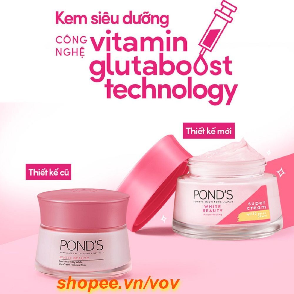 POND'S kem dưỡng trắng da trắng hồng rạng rỡ ngày 30g