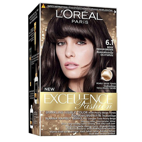 Kem Nhuộm Dưỡng Tóc Màu Thời Trang L'oreal Excellence Fashion 6.1 Nâu Khói 172ml