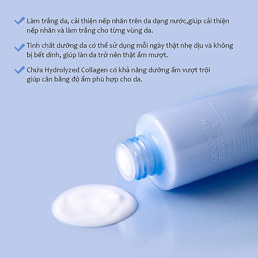 Tinh chất Cấp Ẩm, Làm Mờ Vết Nhăn Tenzero Hydrolyzed Collagen Essence 150ml