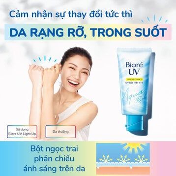 Tinh Chất Chống Nắng Bioré UV Sáng Rạng Rỡ 70g Aqua Rich Light Up Essence SPF50+ PA++++
