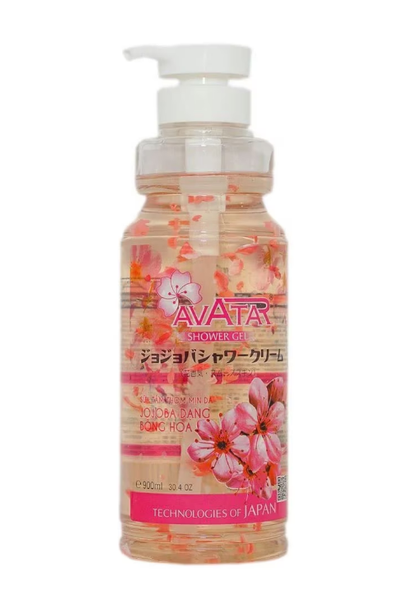 Sữa tắm thơm mịn da jojoba dạng bông hoa Avatar 900ml