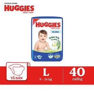 Tã dán Huggies Skin Care cỡ L 40 miếng