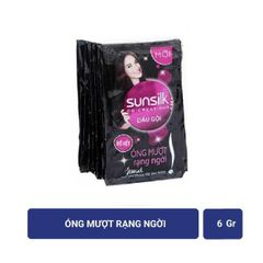 SUNSILK Dầu Gội đen óng mượt rạng ngời (6gx10 gói)
