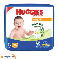 Tã quần Huggies Skin Care cỡ L 16 miếng