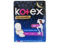 Băng Vệ Sinh Kotex Siêu ban đêm 28cm SMC 4 miếng