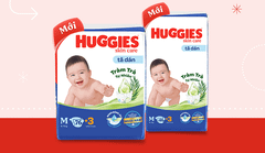 Tã dán Huggies Skin Care cỡ M (76M+3M quần M)