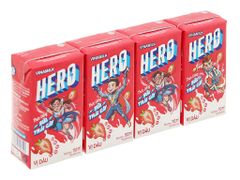 Thức Uống Sữa Trái Cây vị dâu Vinamilk Hero 110ml
