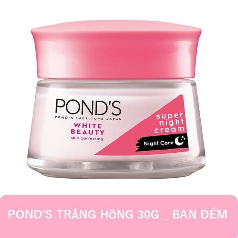POND'S  kem dưỡng trắng da trắng hồng rạng rỡ đêm 30g