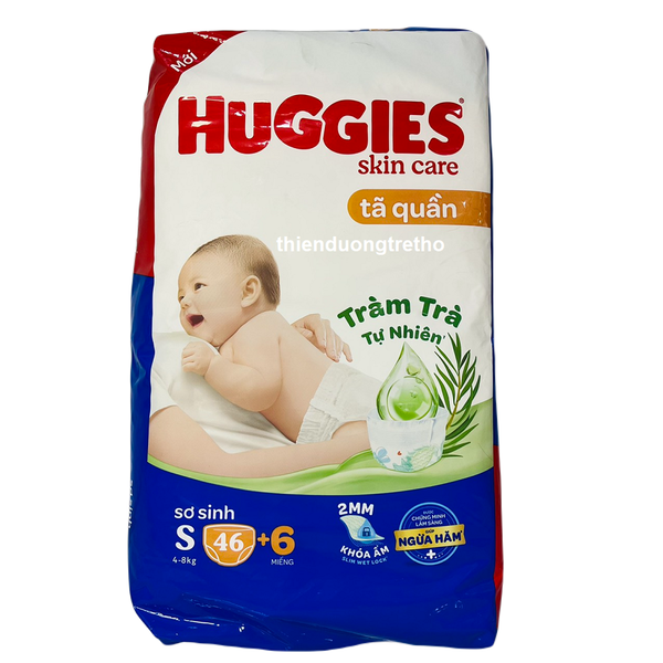 Tã quần Huggies Skin Care cỡ S (46M+6M quần S)