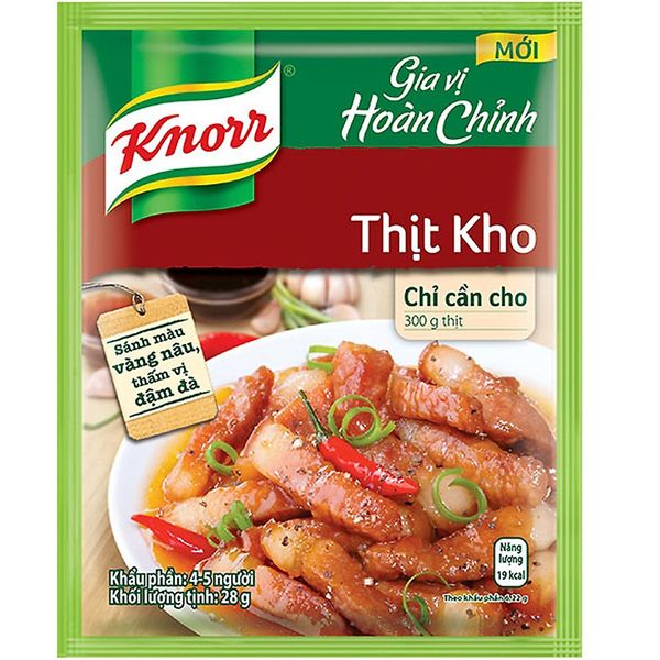 KNORR Gia vị hoàn chỉnh thịt kho tàu 28g