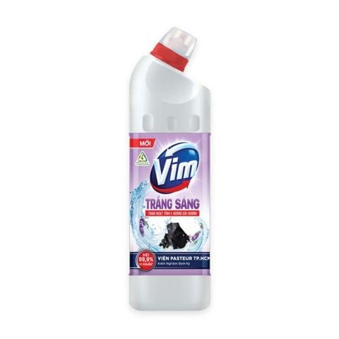 VIM tẩy rửa trắng sáng oải hương than hoạt tính 870ml