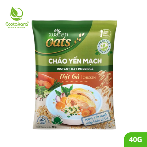 Cháo Yến Mạch THỊT GÀ Xuân An 40gr dạng gói