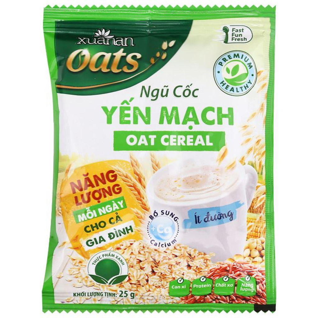 Ngũ Cốc Yến Mạch ít đường túi 400g