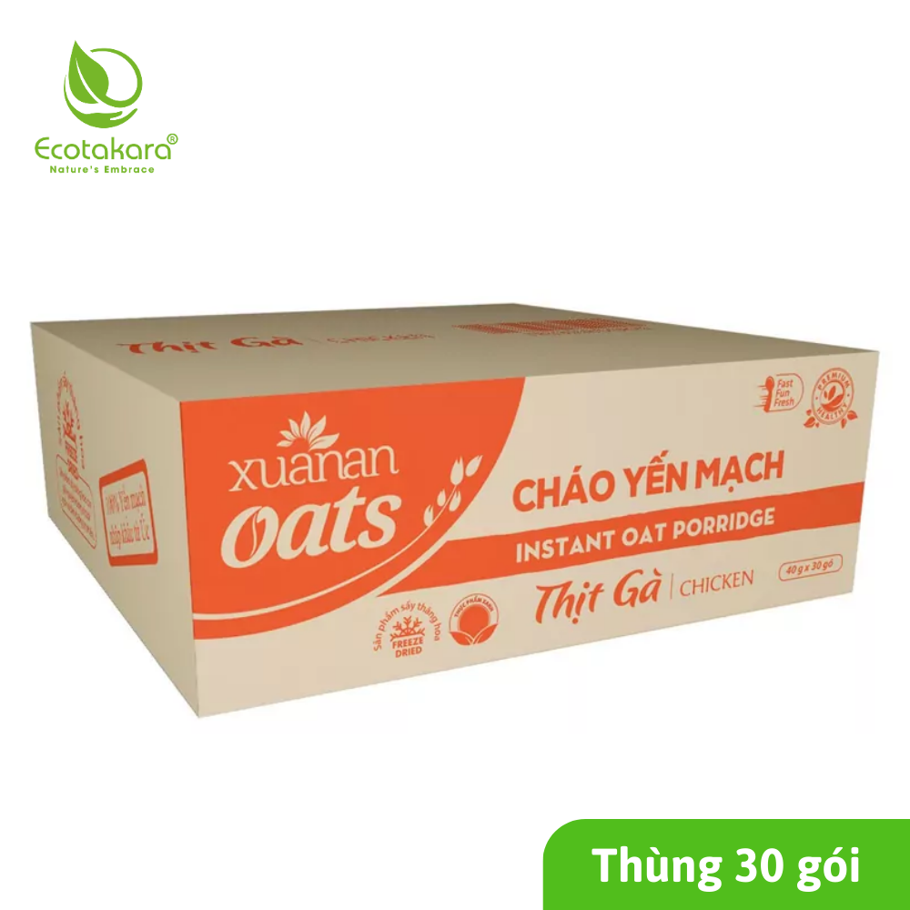 Cháo Yến Mạch THỊT GÀ Xuân An 40gr dạng gói
