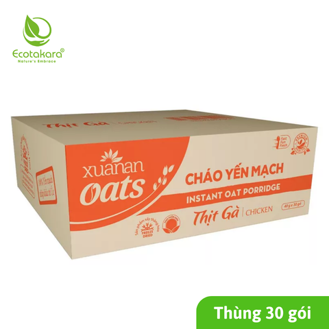 Cháo Yến Mạch THỊT GÀ Xuân An 40gr dạng gói